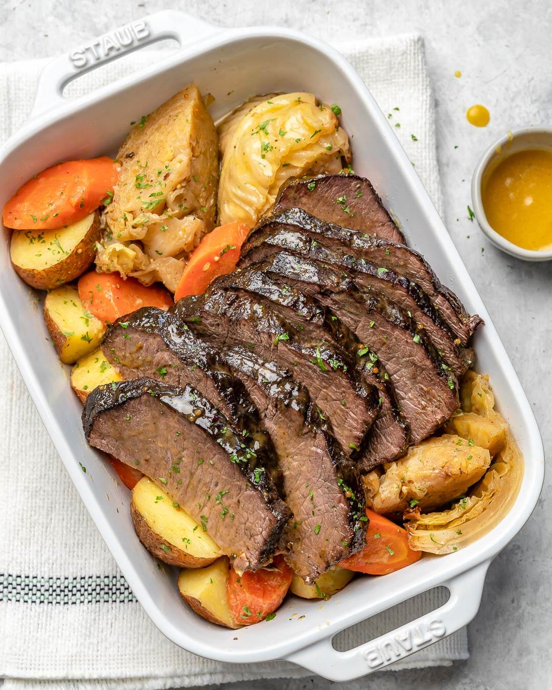 Healthier Crockpot Corned Beef & Cabbage Veggies Healthier Crockpot Corned Beef & Cabbage Veggies