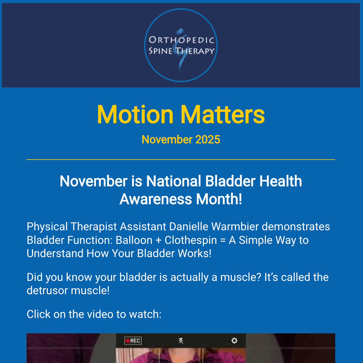 November 2025 Newsletter