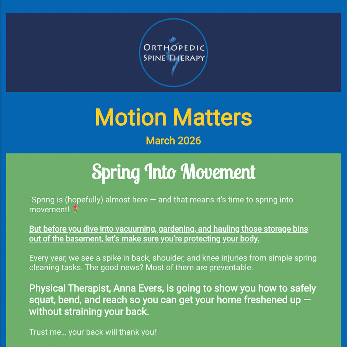 March 2026 Newsletter