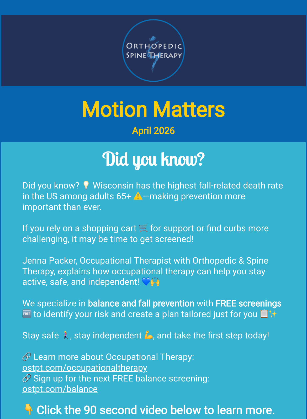 April 2026 Newsletter